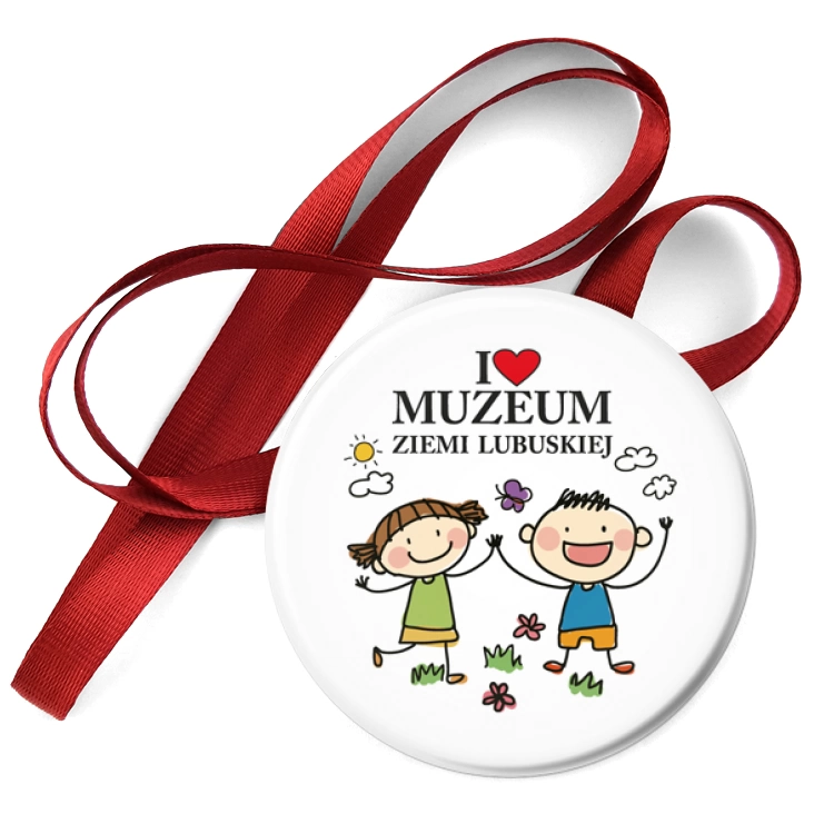 przypinka medal I love Muzeum Ziemi Lubuskiej