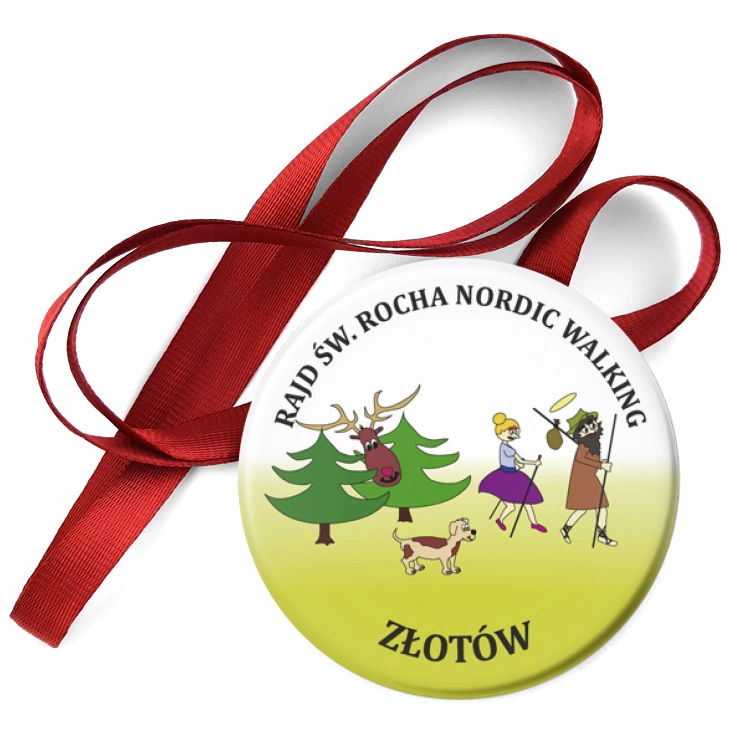 przypinka medal Rajd św. Rocha Nordic Walking