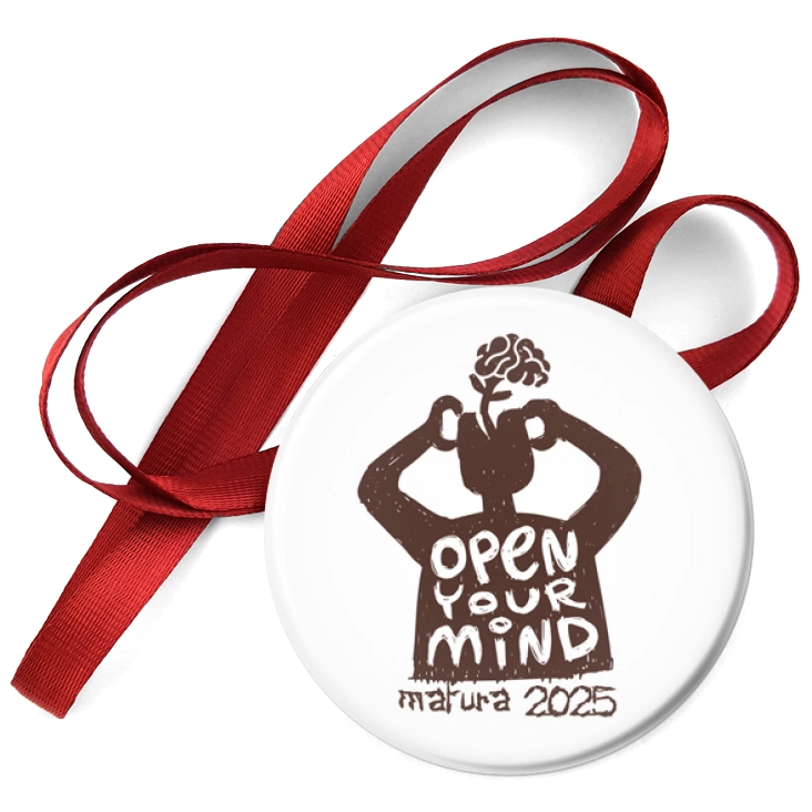 przypinka medal Matura open your mind