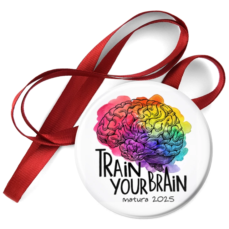 przypinka medal Matura Train Your Brain