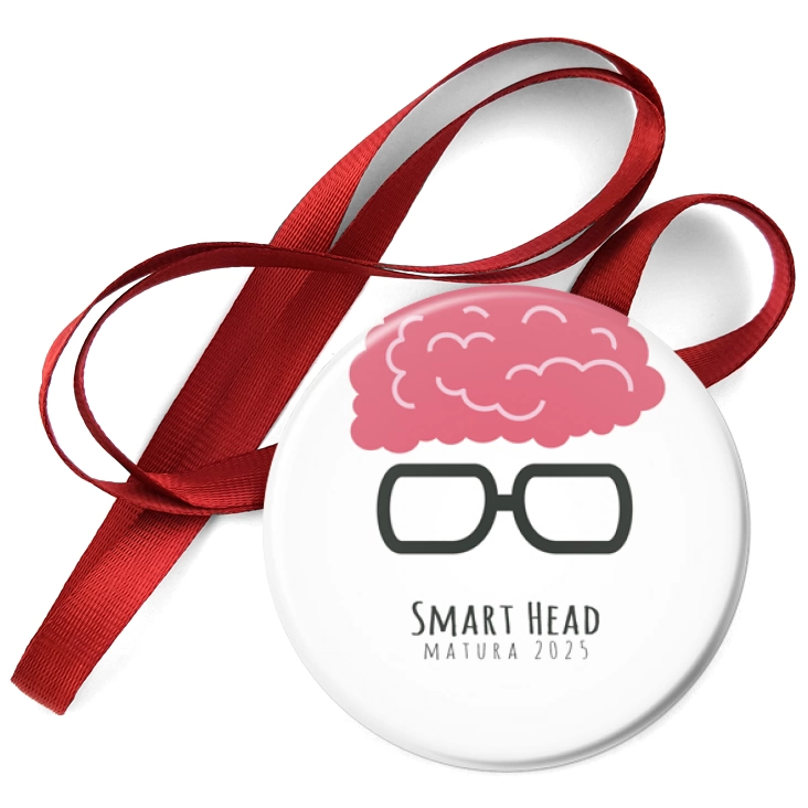 przypinka medal Matura smart head