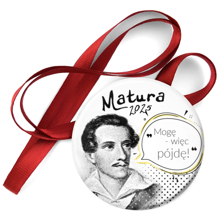 przypinka medal Matura ze Słowackim