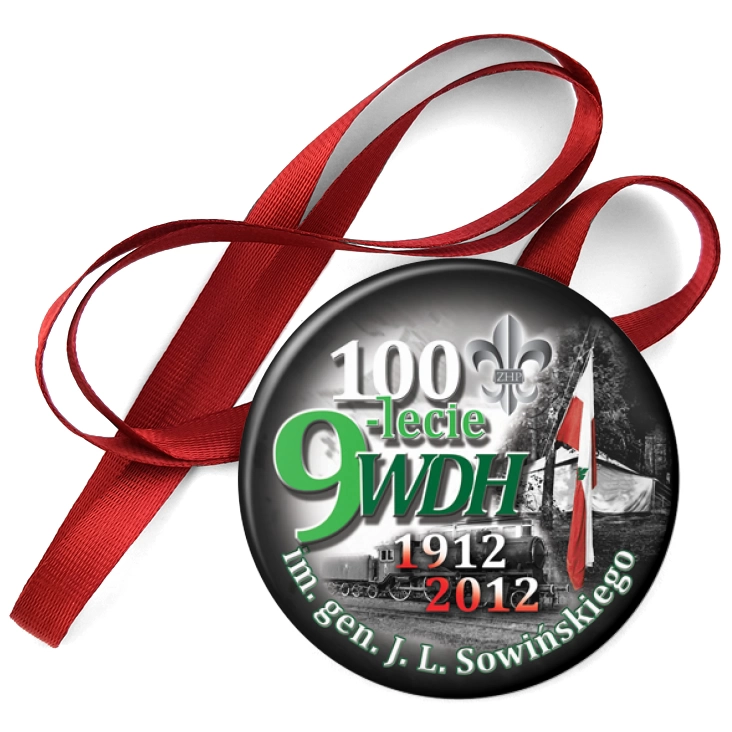 przypinka medal 100-lecie 9 WDH