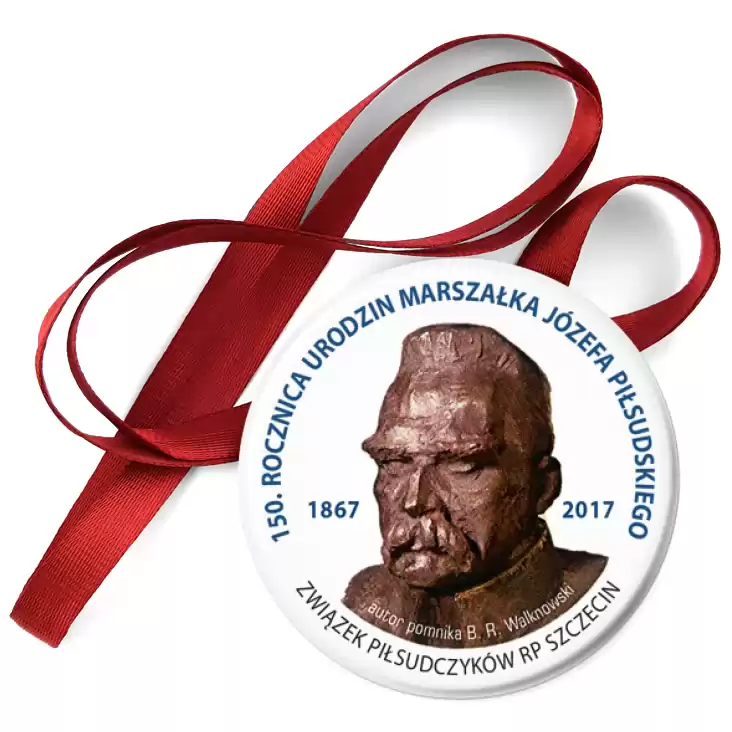 przypinka medal 150. rocznica urodzin Marszałka Józefa Piłsudskiego