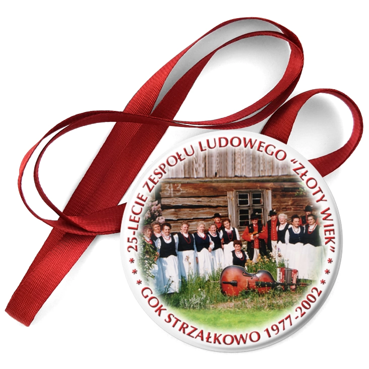 przypinka medal 25-lecie Zespołu Ludowego Złoty Wiek