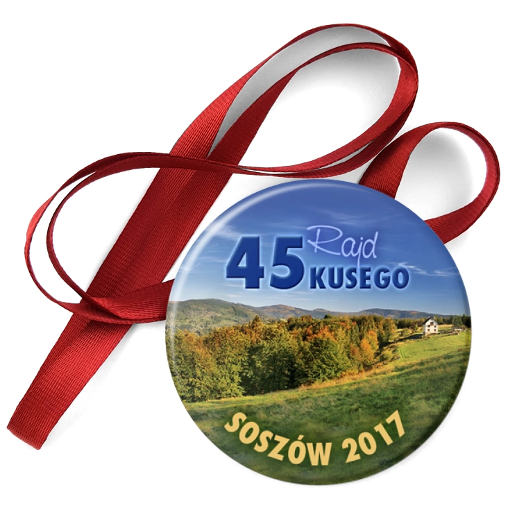 przypinka medal 45 Rajd Kusego