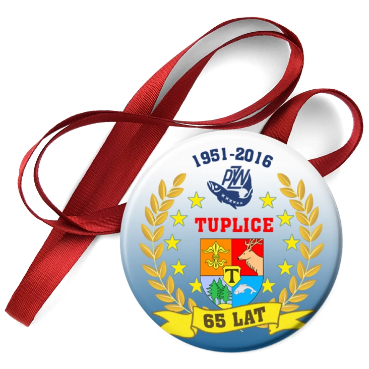 przypinka medal 65 lat PZW Tuplice