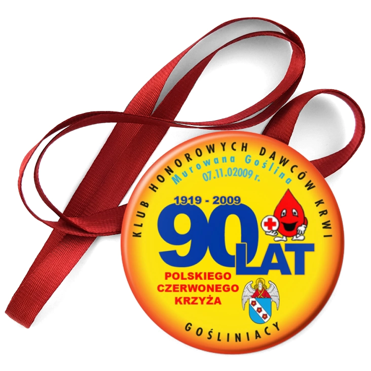 przypinka medal 90 lat PCK