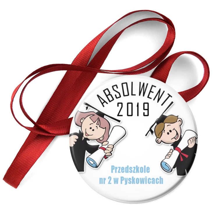 przypinka medal Absolwent 2019