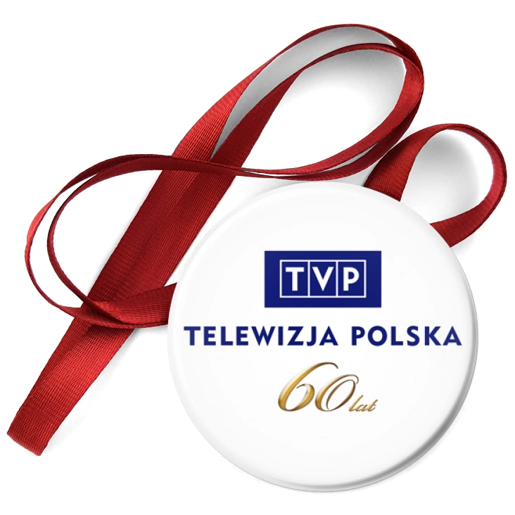 przypinka medal 60 lat TVP