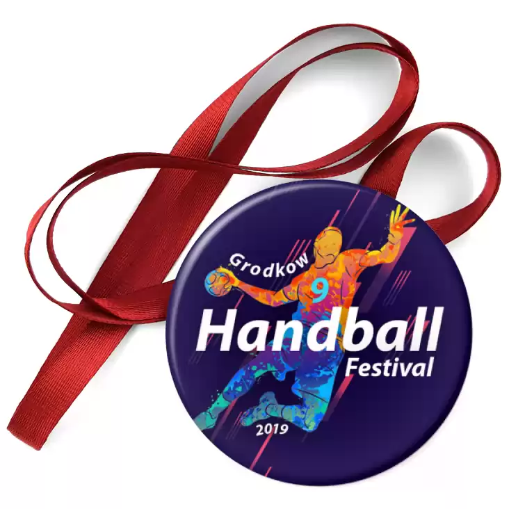 przypinka medal 9 Grodkow Handball Festival 2019