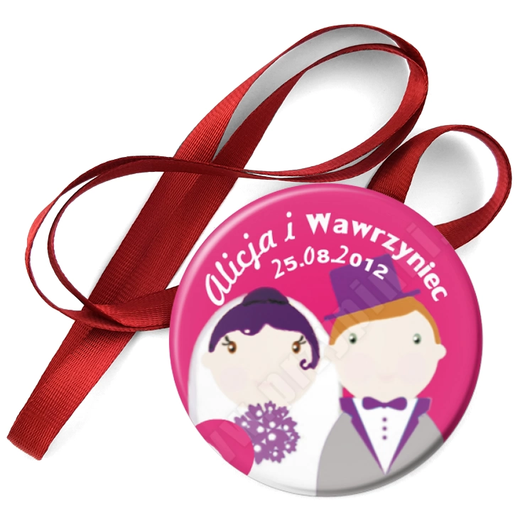 przypinka medal Alicja i Wawrzyniec