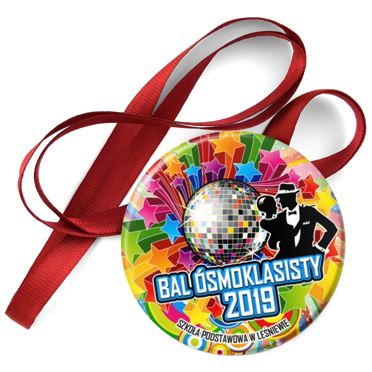 przypinka medal Bal Ósmoklasisty 2019