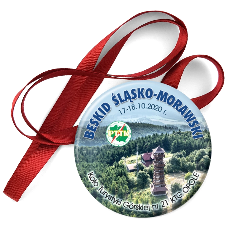przypinka medal Beskid Śląsko-Morawski