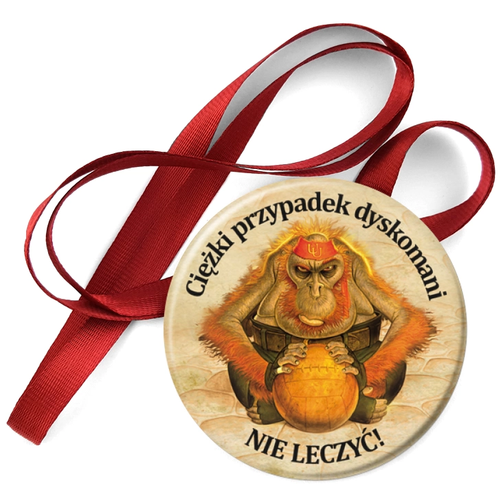 przypinka medal Ciężki przypadek dyskomani