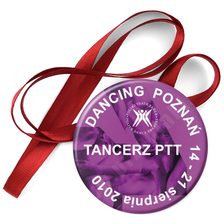 przypinka medal Dancing Poznań 2010 - tancerz PTT