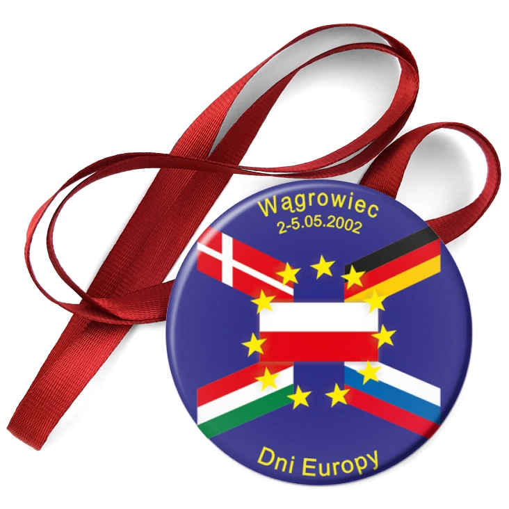 przypinka medal Dni Europy - Wągrowiec 2002