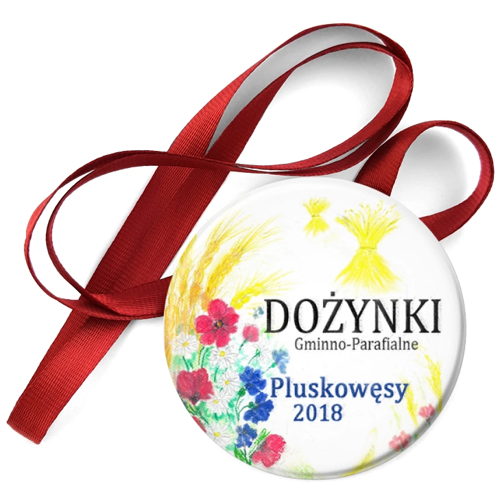 przypinka medal Dożynki Pluskowęsy 2018