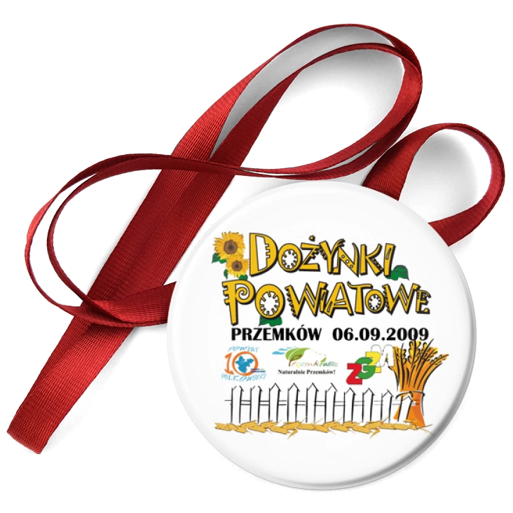przypinka medal Dożynki Powiatowe - Przemków 2009