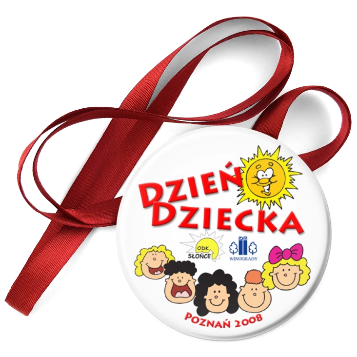 przypinka medal Dzień Dziecka 2008