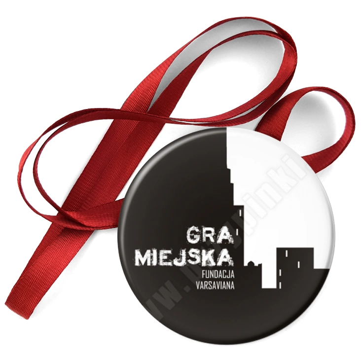 przypinka medal Gra Miejska - Warszawa