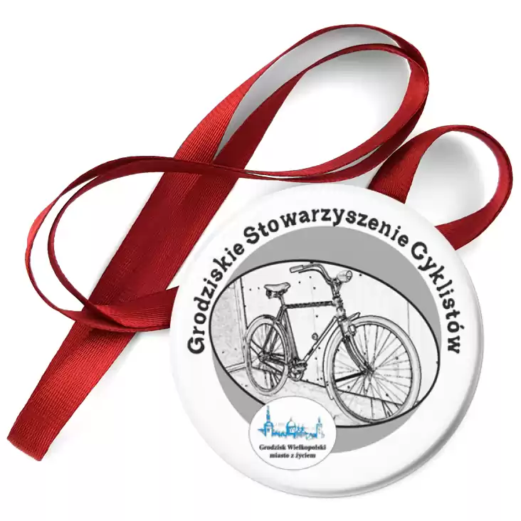 przypinka medal Grodziskie Stowarzyszenie Cyklistów