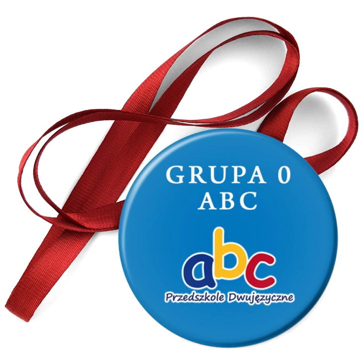 przypinka medal Grupa 0 ABC - Przedszkole Dwujęzyczne ABC