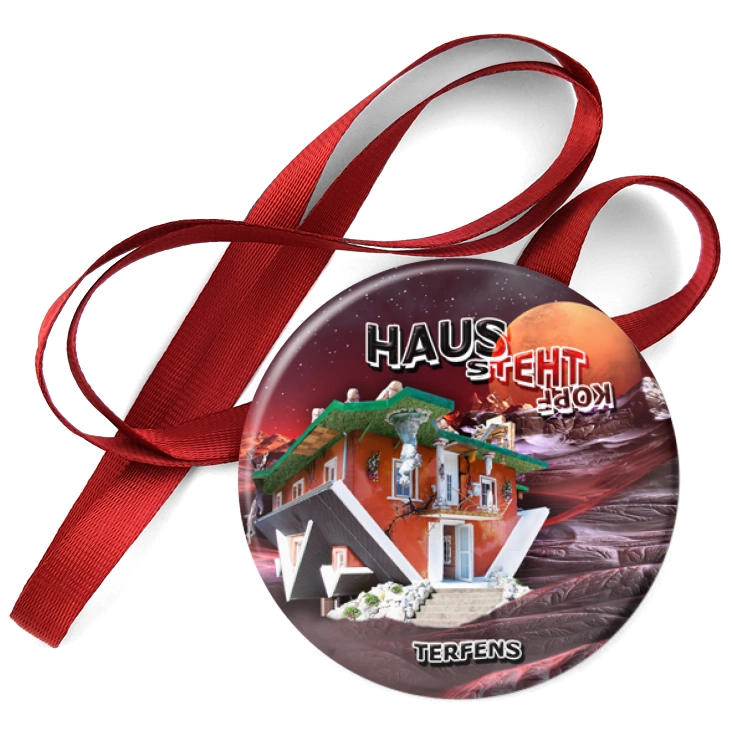 przypinka medal Haus Steht Kopf