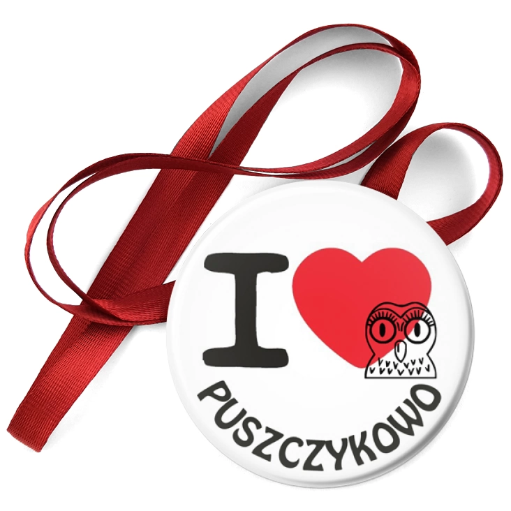 przypinka medal I love Puszczykowo