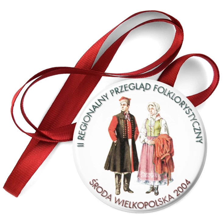 przypinka medal II Regionalny Przegląd Folklorystyczny