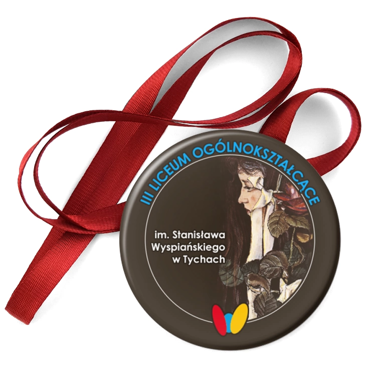 przypinka medal III LO w Tychach