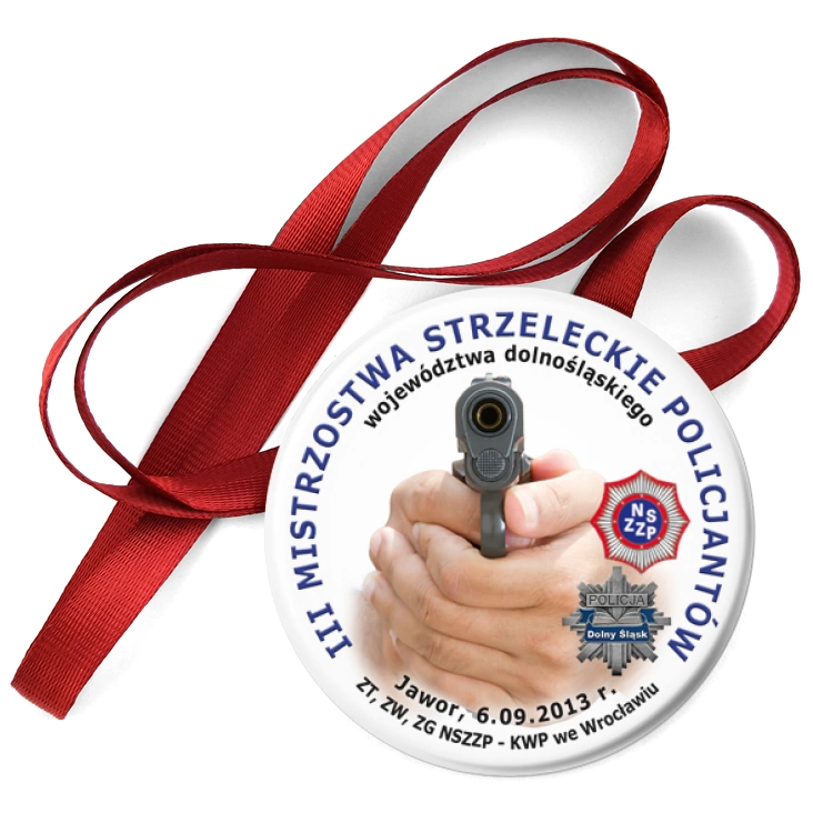 przypinka medal III Mistrzostwa Strzeleckie Policjantów