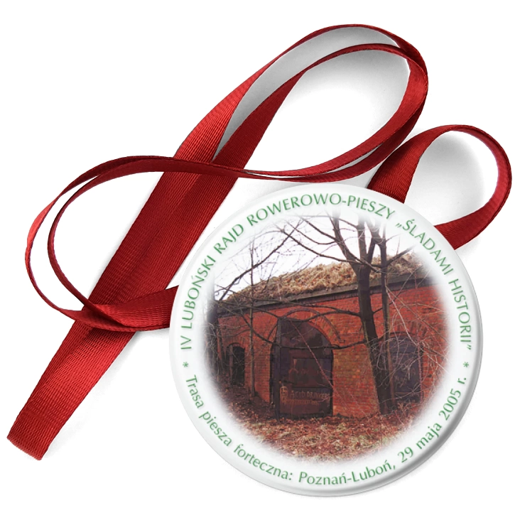 przypinka medal IV Luboński Rajd Śladami Historii