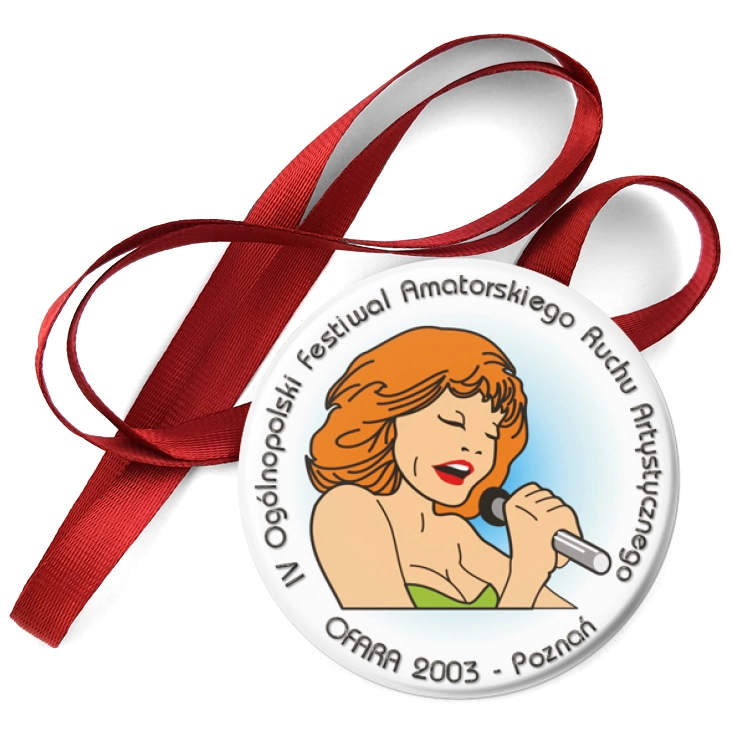 przypinka medal IV Ogólnopolski Festiwal Amatorskiego Ruchu Artystycznego
