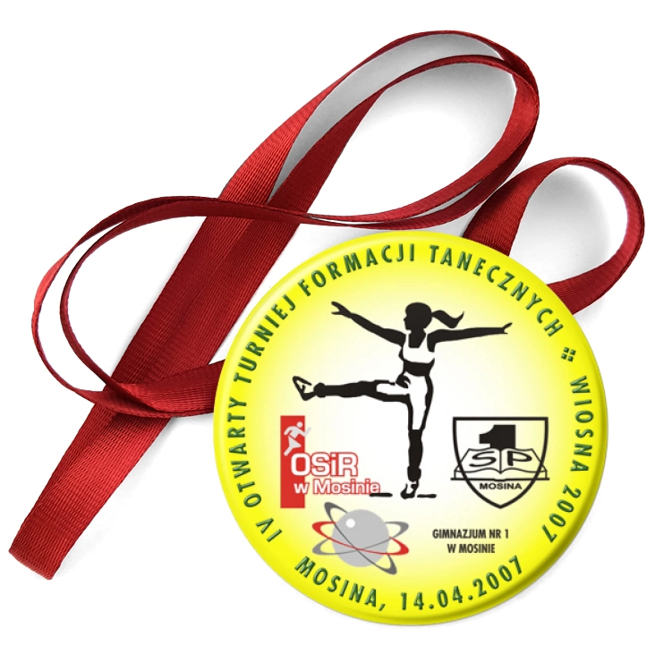 przypinka medal IV Otwarty Turniej Formacji Tanecznych
