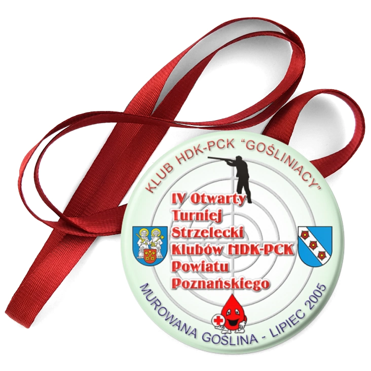 przypinka medal IV Otwarty Turniej Strzelecki Klubów NDK-PCK Powiatu Poznańskiego