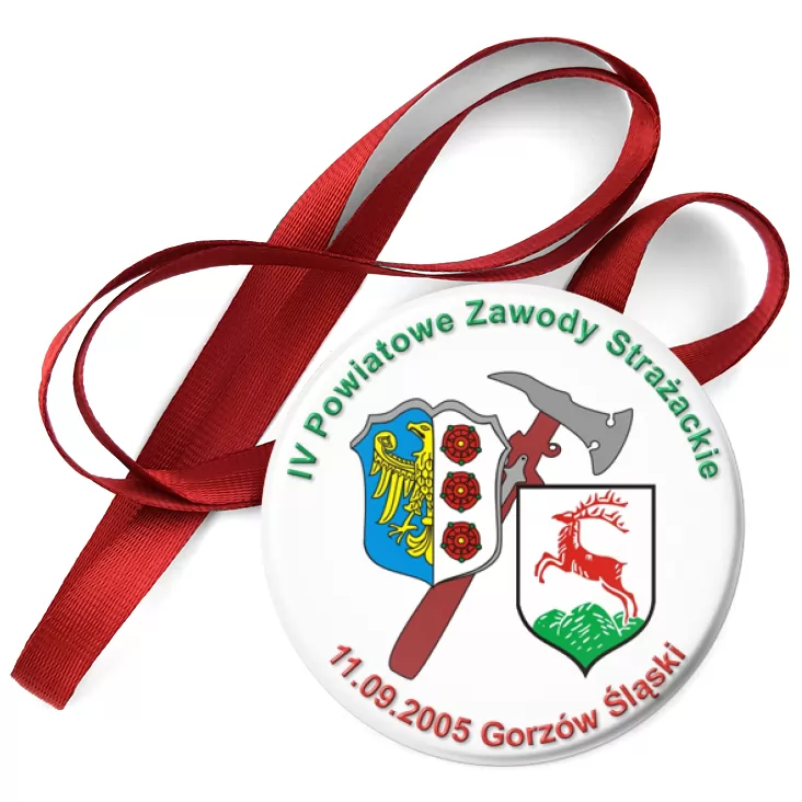 przypinka medal IV Powiatowe Zawody Strażackie w Gorzowie Śląskim