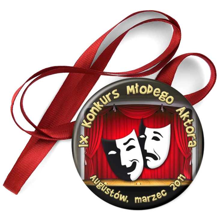 przypinka medal IX Konkurs Młodego Aktora