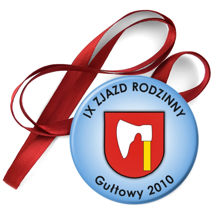 przypinka medal IX Zjazd Rodzinny - Gułtowy 2010
