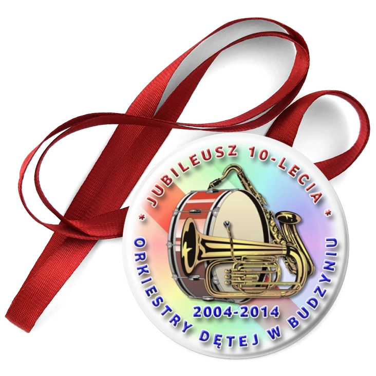 przypinka medal Jubileusz 10-lecia Orkiestry Dętej