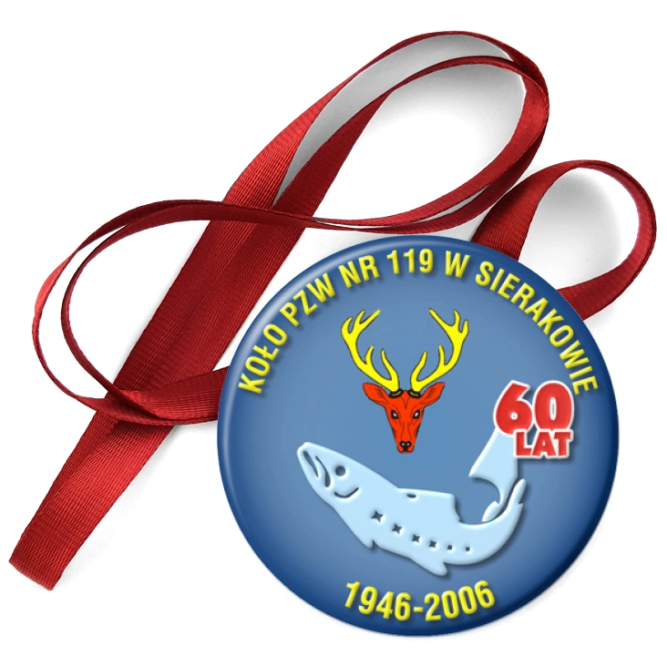 przypinka medal Koło PZW nr 119 w Sierakowie