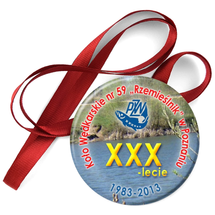 przypinka medal Koło Wędkarskie nr 59 Rzemieślnik w Poznaniu