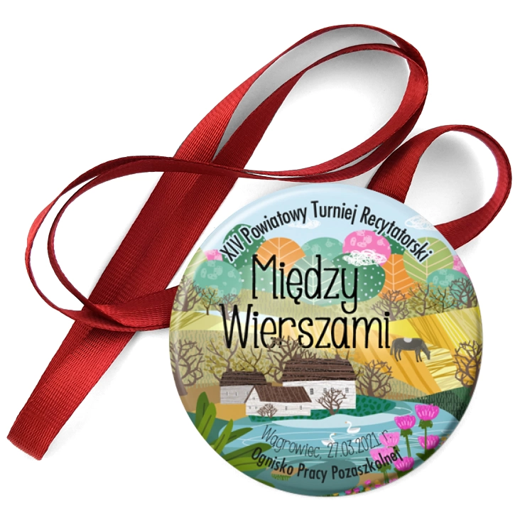 przypinka medal Między Wierszami 2021