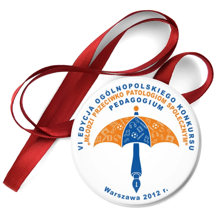 przypinka medal Młodzi Przeciwko Patologiom Społecznym