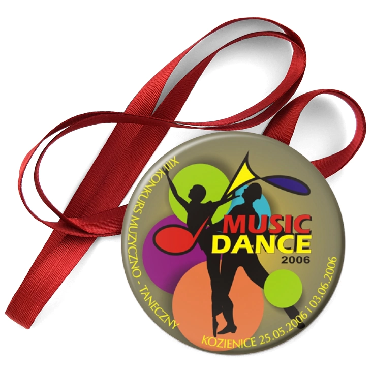 przypinka medal Music Dance