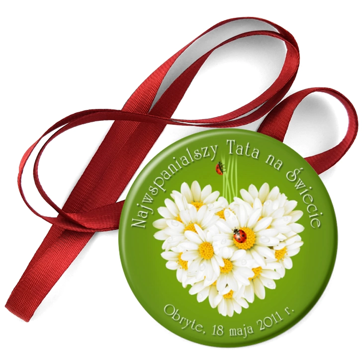 przypinka medal Najwspanialszy Tata na Świecie