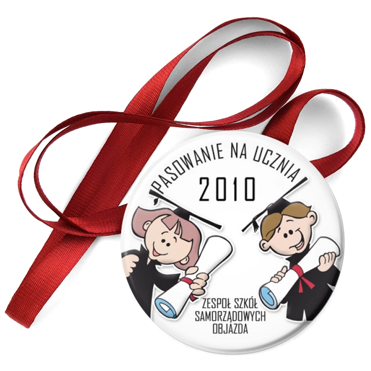 przypinka medal Pasowanie na ucznia 2010