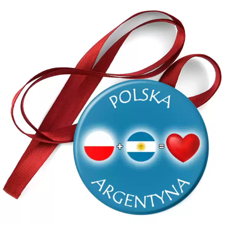 przypinka medal Polska Argentyna