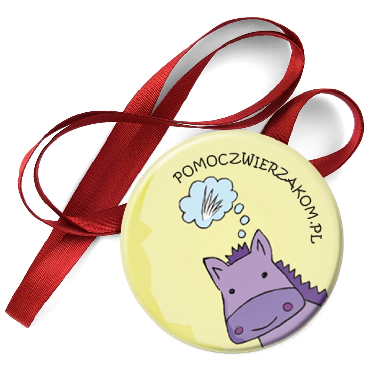 przypinka medal pomoczwierzakom.pl