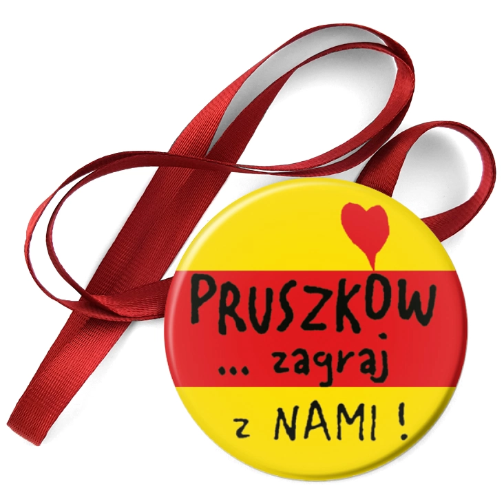 przypinka medal Pruszków... zagraj z nami!